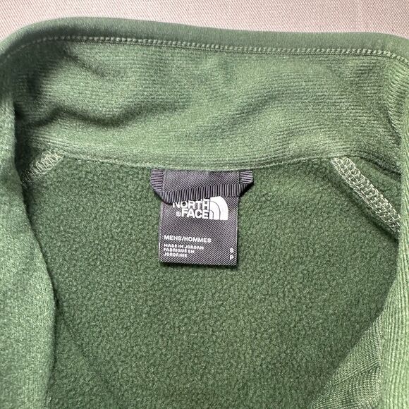 NWT THE NORTH FACE Men's Sweater Size Small Pine Needle Green Half Zip Fleece - Picture 4 of 6